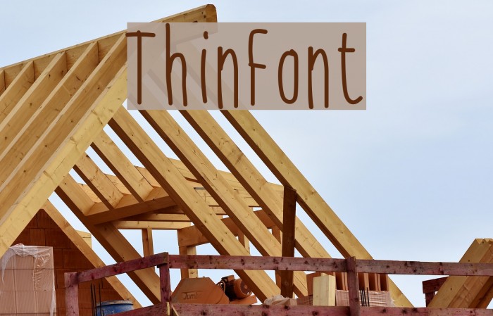 ThinFont フォント examples