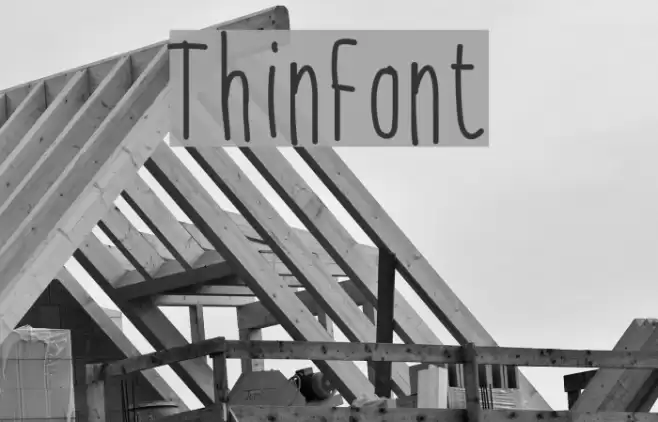 ThinFont Font examples