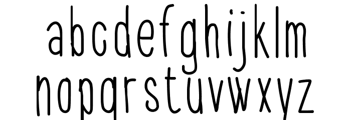 ThinFont フォント 小文字