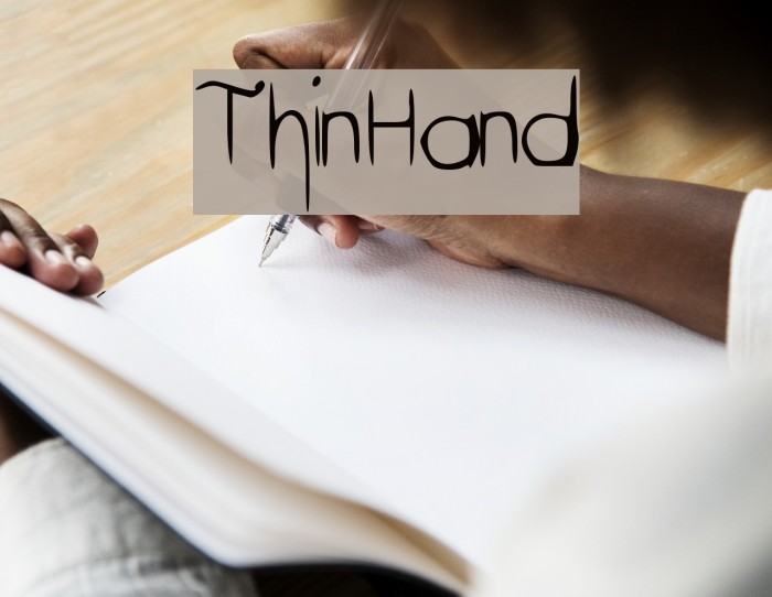 ThinHand Font examples