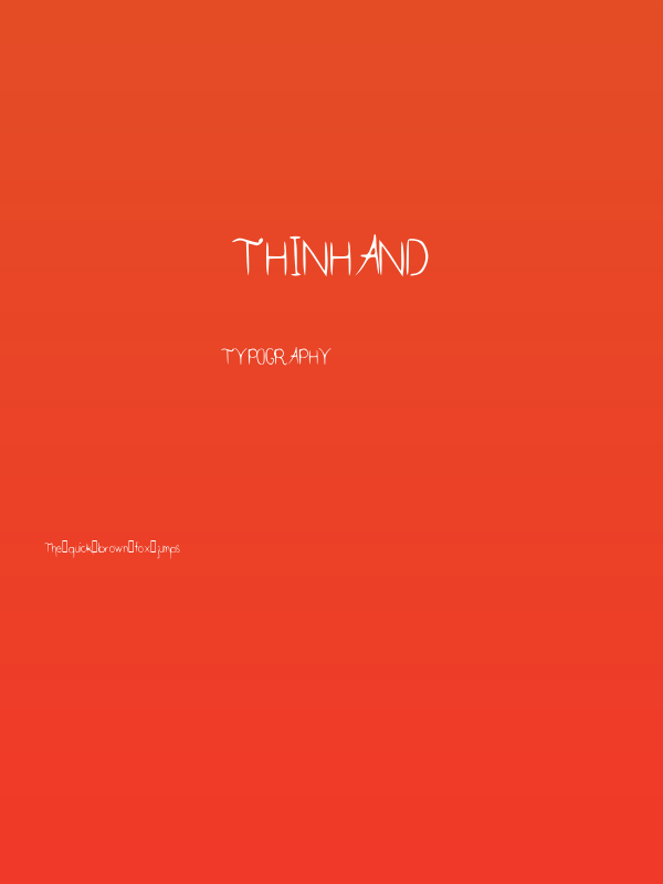 ThinHand Poster