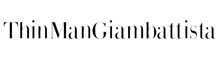 ThinManGiambattista  नि: शुल्क फ़ॉन्ट्स डाउनलोड