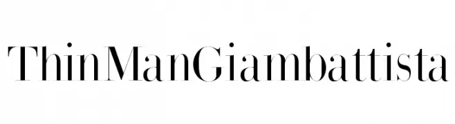 ThinManGiambattista  Скачать бесплатные шрифты