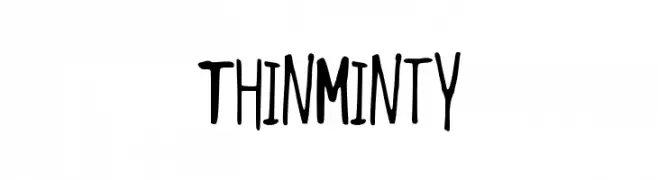 ThinMinty  les polices de caractères gratuit tlcharger