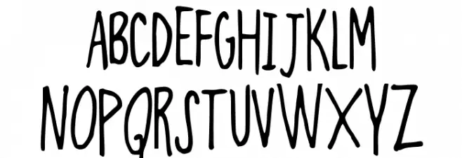 ThinMinty Font Litere mici
