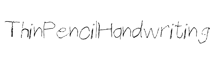 ThinPencilHandwriting  Descarca Fonturi Gratis