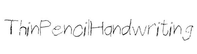 ThinPencilHandwriting  baixar fontes gratis