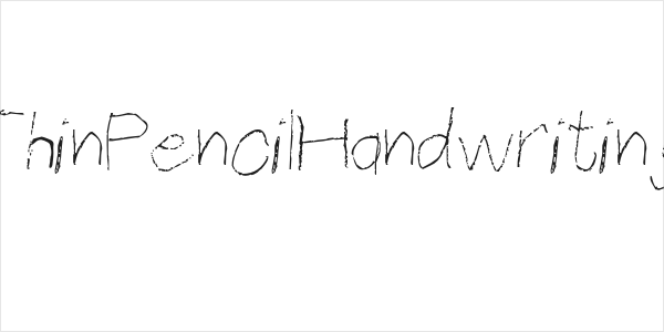 ThinPencilHandwriting Logo