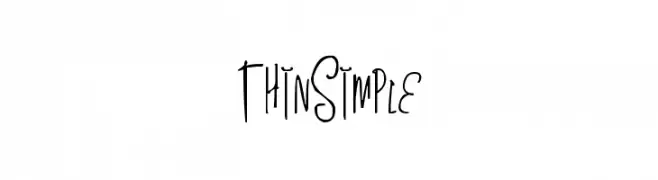 ThinSimple  Frei Schriftart Herunterladen