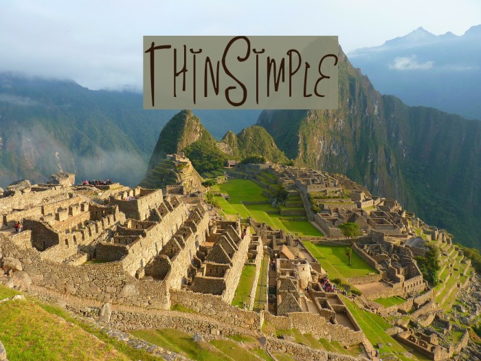 ThinSimple フォント examples