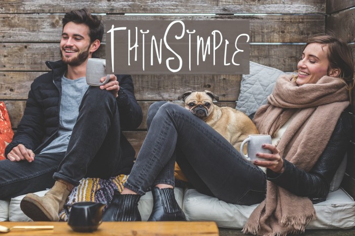 ThinSimple フォント examples