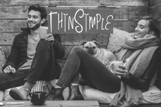 ThinSimple Font examples