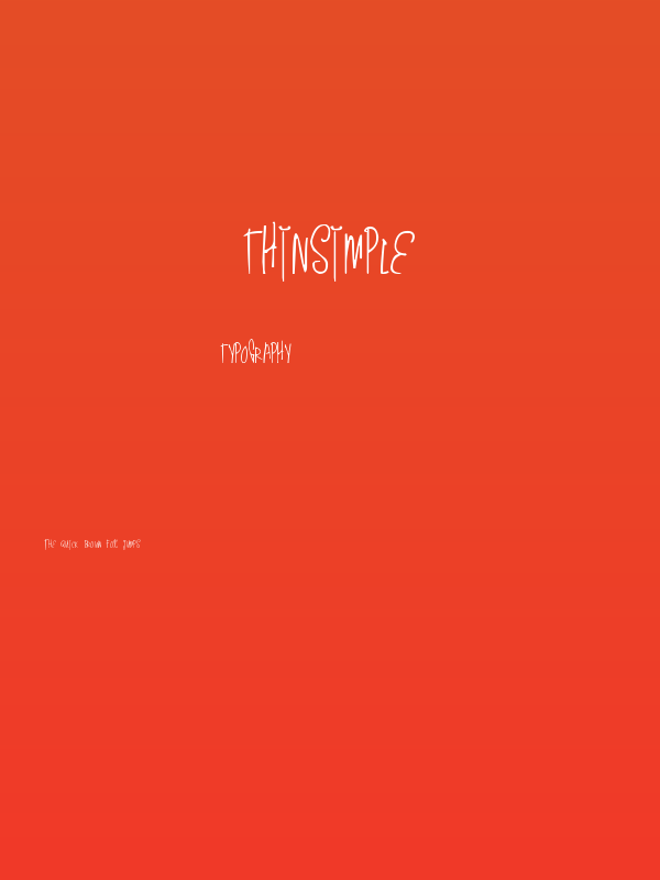 ThinSimple Poster