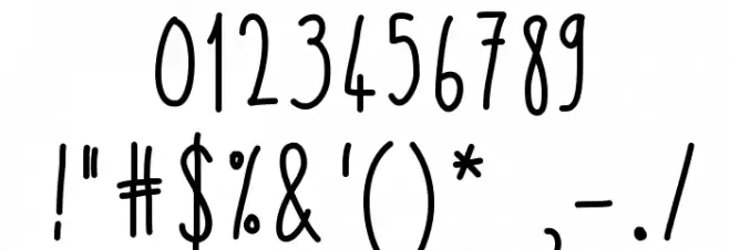 ThinTall Font OTHER CHARS