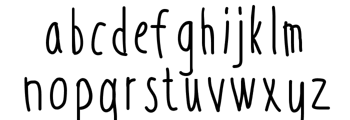 ThinTall Font LOWERCASE