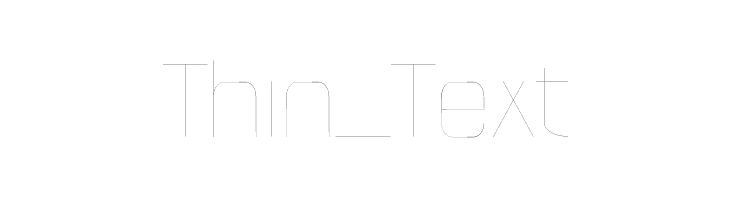 Thin_Text  フリーフォントのダウンロード
