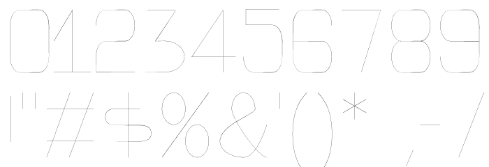 Thin_Text Font OTHER CHARS