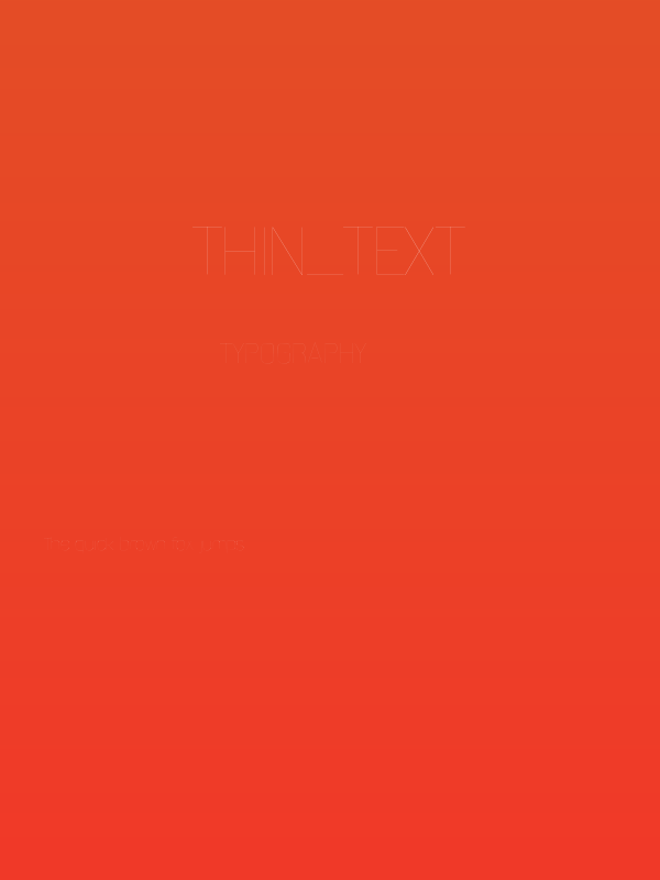 Thin_Text Poster