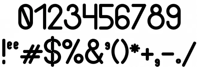 Thinfont-Bold Font OTHER CHARS