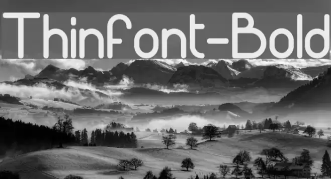 Thinfont-Bold Font examples