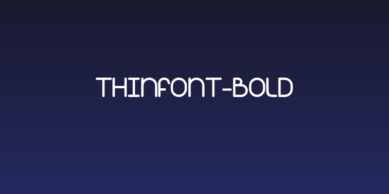 Thinfont-Bold Social Header