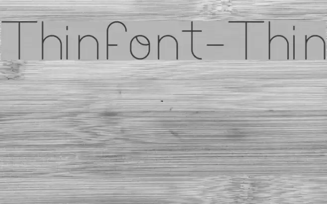 Thinfont-Thin Font examples