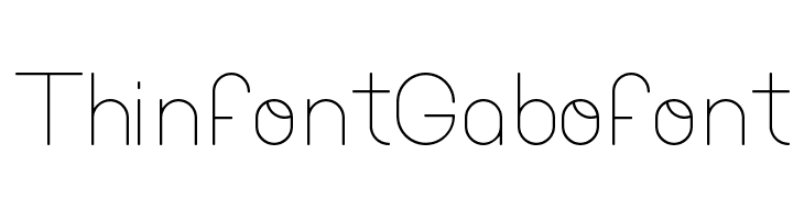 ThinfontGabofont  フリーフォントのダウンロード