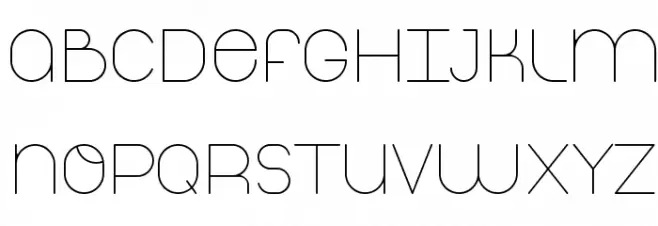 ThinfontGabofont 字体 大写