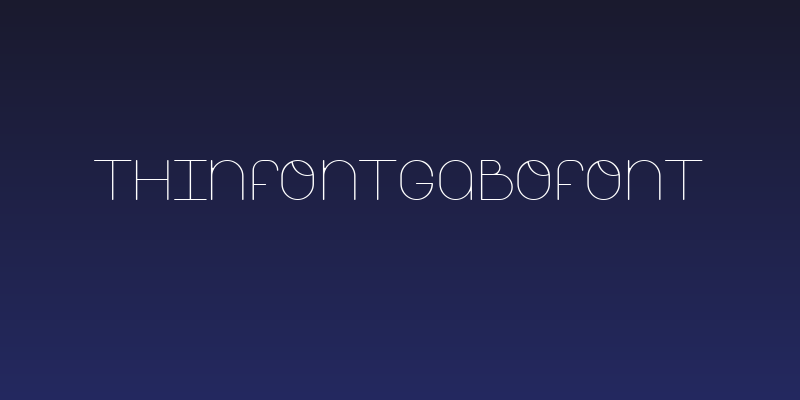 ThinfontGabofont Social Header