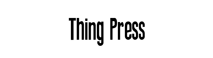 Thing Press Font
