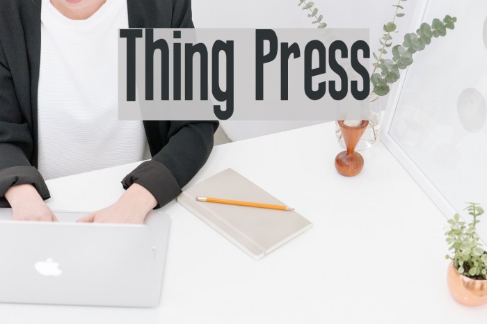 Thing Press Font examples