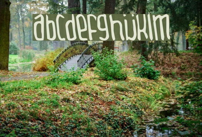 Thingamabob Normal Шрифта examples