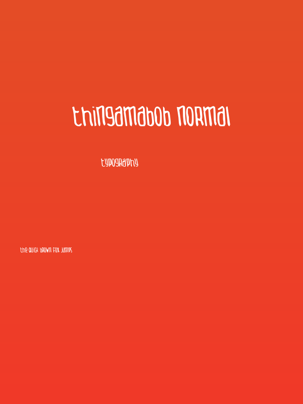 Thingamabob Normal Poster