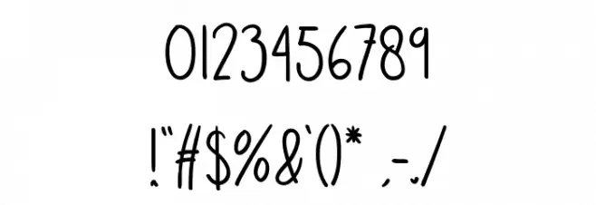 Thingking Forward Font OTHER CHARS