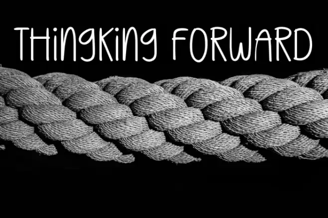 Thingking Forward Font examples