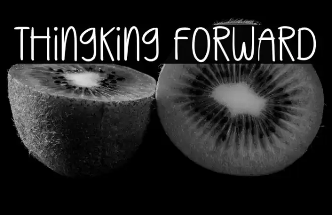Thingking Forward Font examples