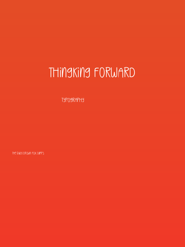 Thingking Forward Poster