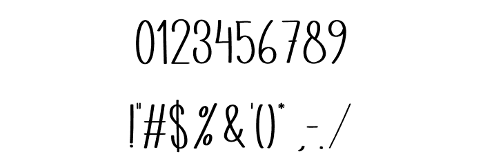 Thingking Font OTHER CHARS