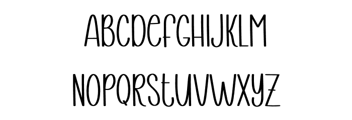 Thingking Font LOWERCASE