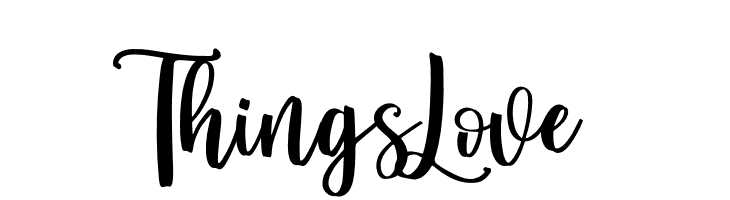 Things Love  नि: शुल्क फ़ॉन्ट्स डाउनलोड