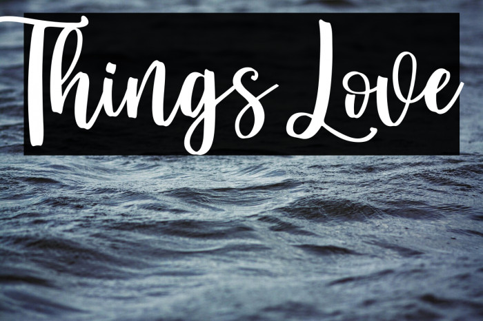 Things Love Example 1