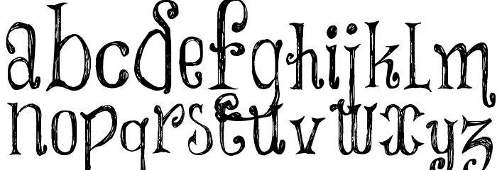 Things We Said Font LOWERCASE