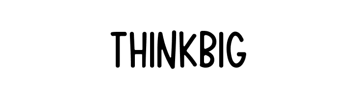 Think Big  フリーフォントのダウンロード