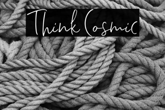 Think Cosmic फ़ॉन्ट examples