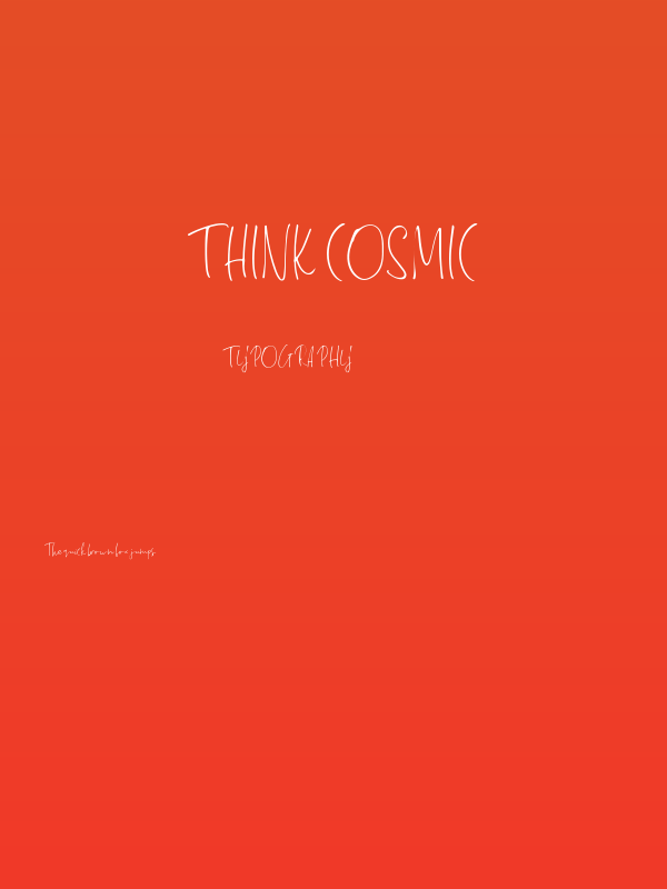 Think Cosmic Poster