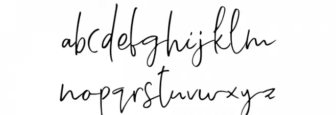 Think Cosmic Font LOWERCASE