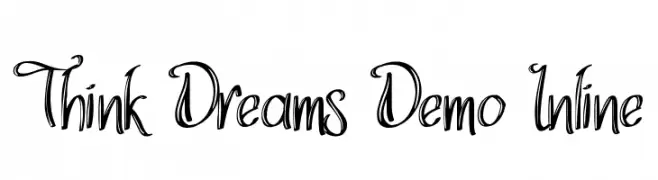 Think Dreams Demo Inline  नि: शुल्क फ़ॉन्ट्स डाउनलोड