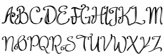 Think Dreams Demo Inline Font OTHER CHARS