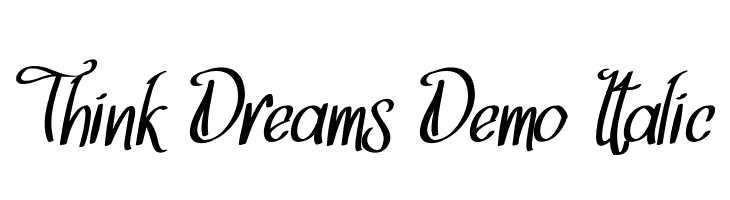 Think Dreams Demo Italic  Frei Schriftart Herunterladen