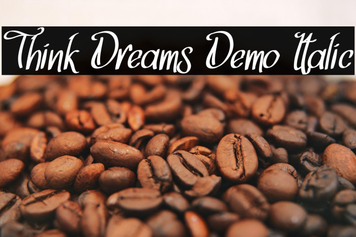 Think Dreams Demo Italic Example 2